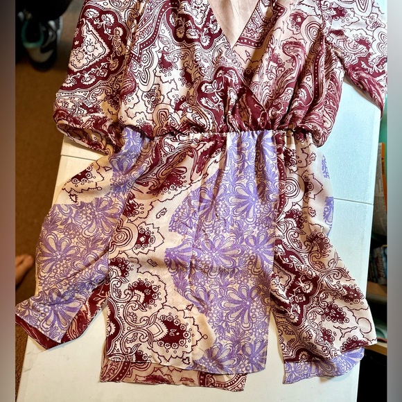 Tibi size 6 silk faux wrap mini dress - Picture 6 of 9